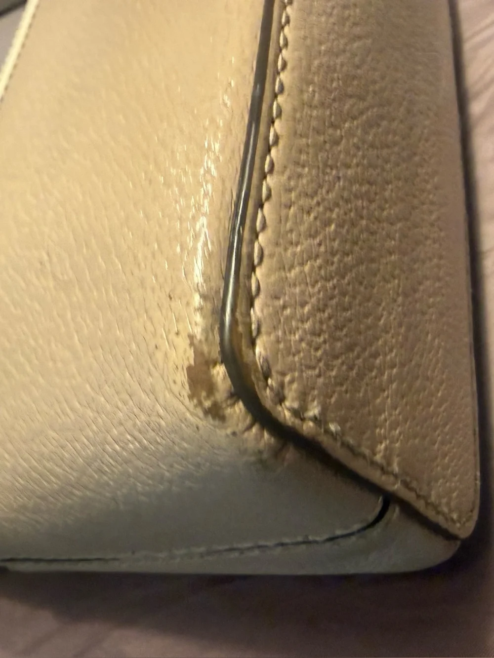 kate spade Grove Street Millie Pebble Leather Two-Tone Crossbody Bag Cream/Tan